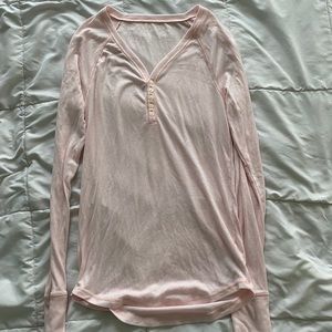 Gap Body Long Sleeve Peach Tee
